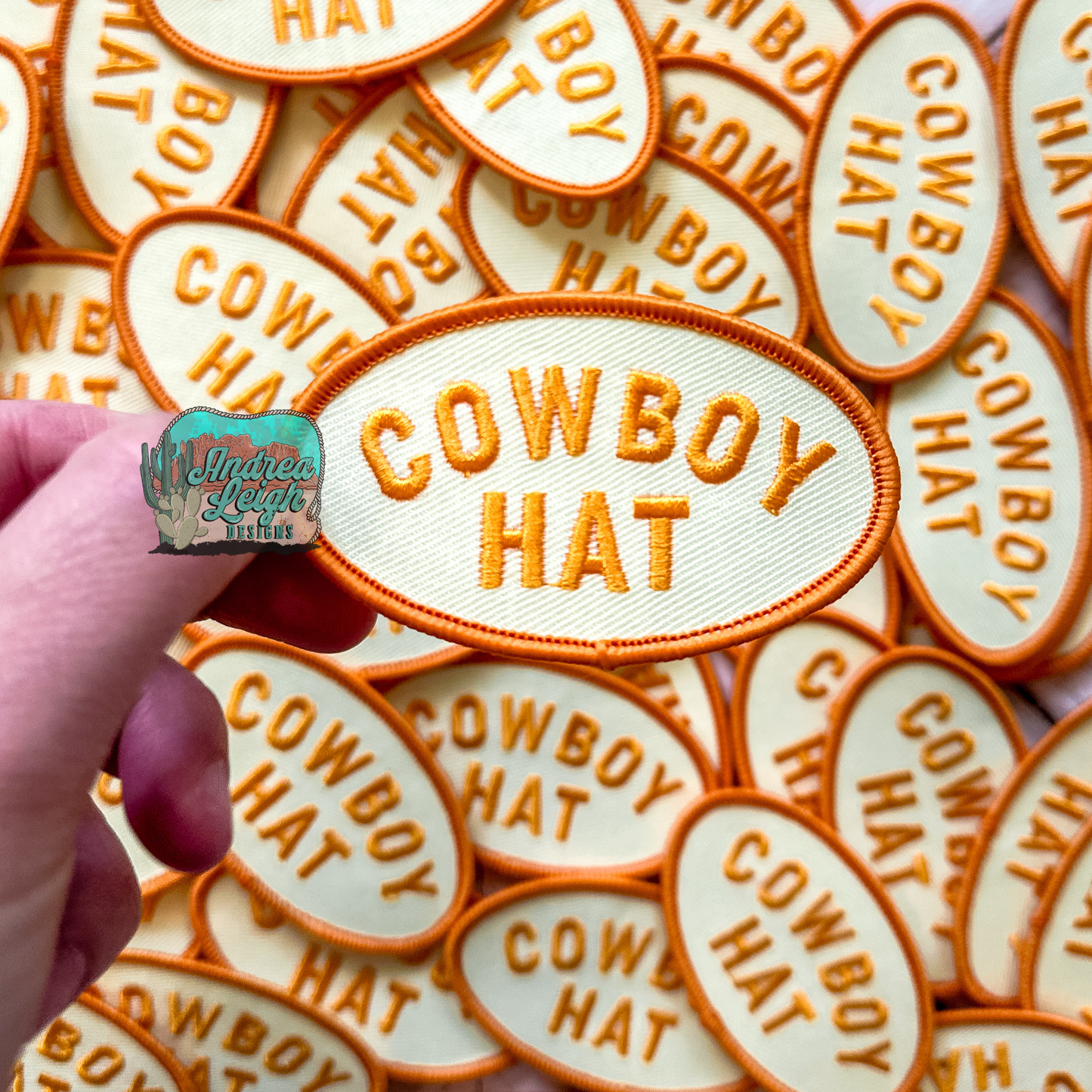 Cowboy Hat Embroidered Patch