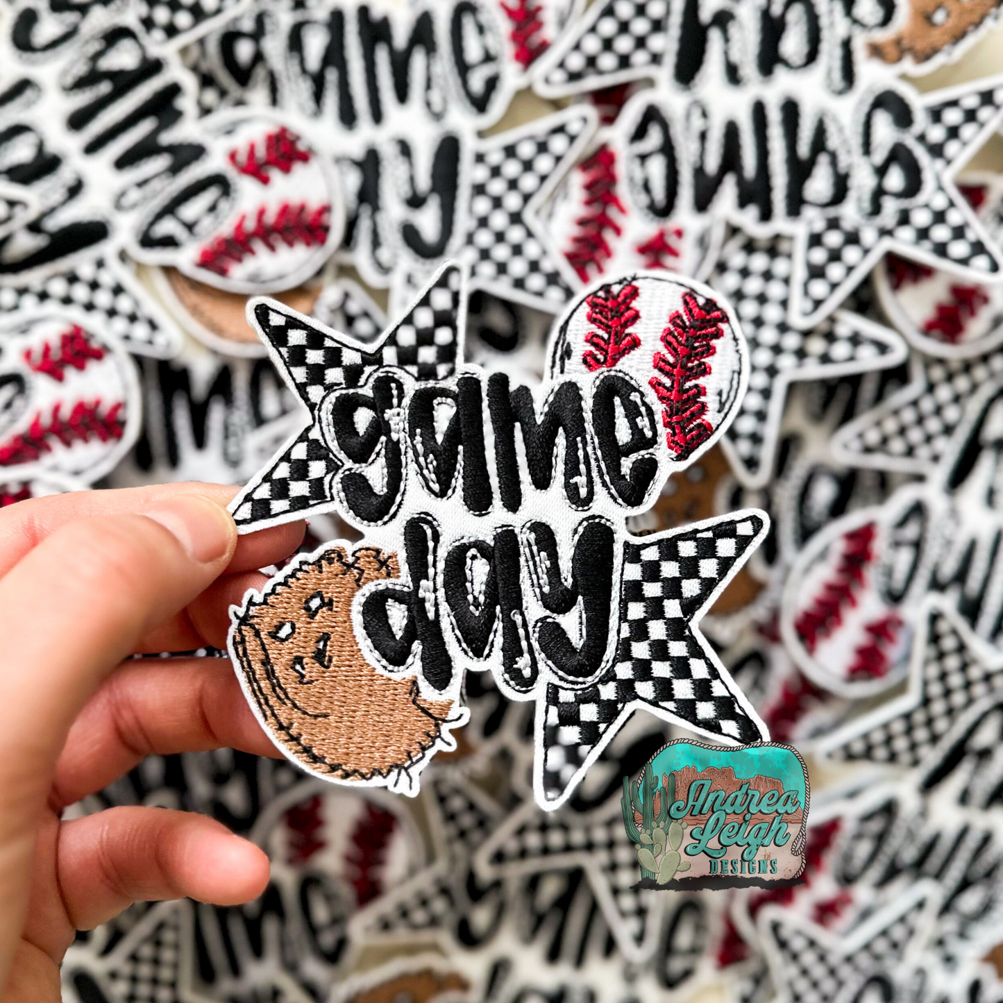 Game Day Baseball Embroidered Patch