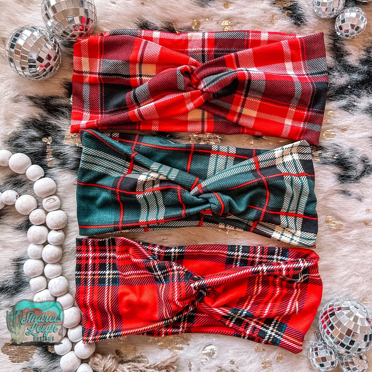 Christmas Plaid Headbands