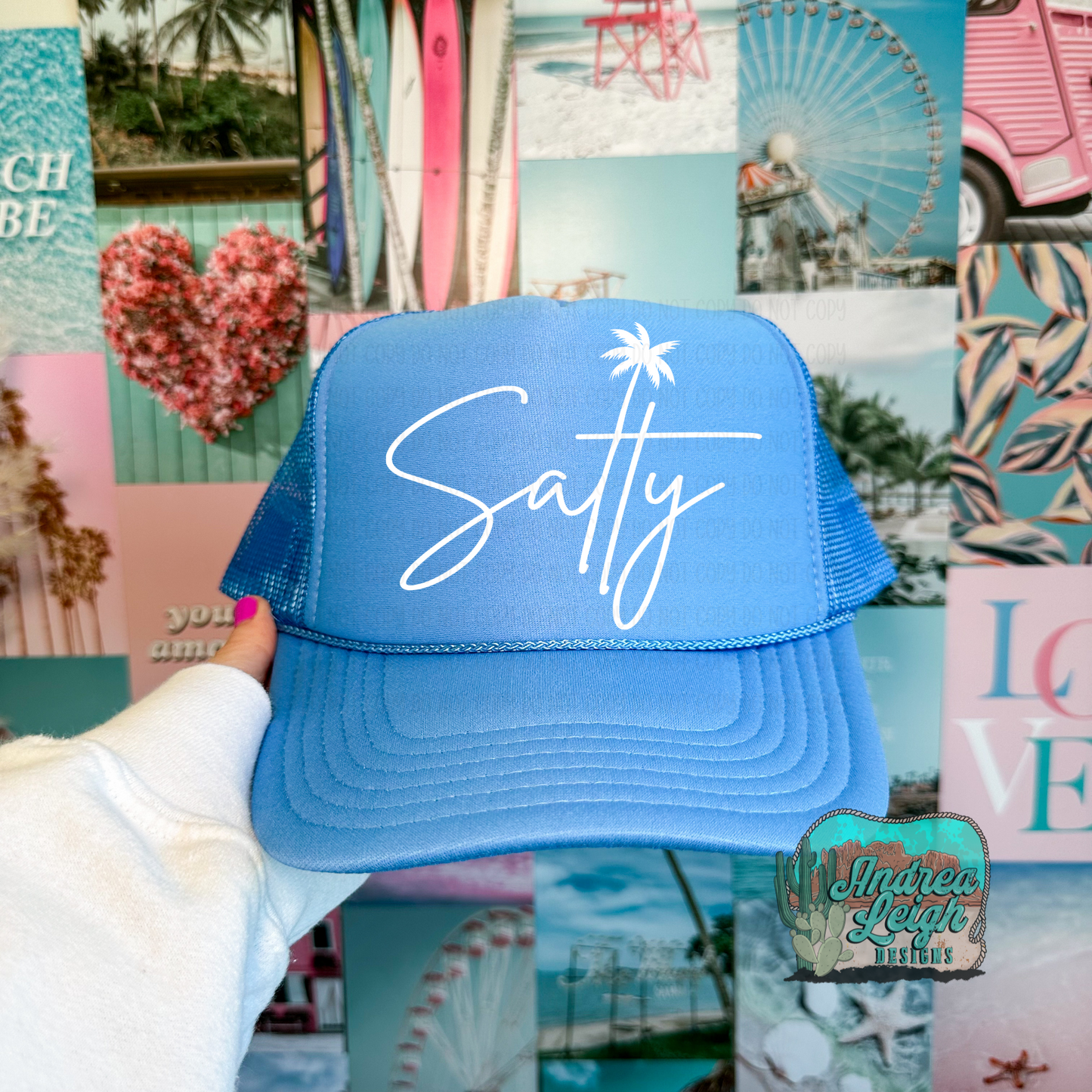 DTF Transfers Salty with Palm Tree (Different Colors)