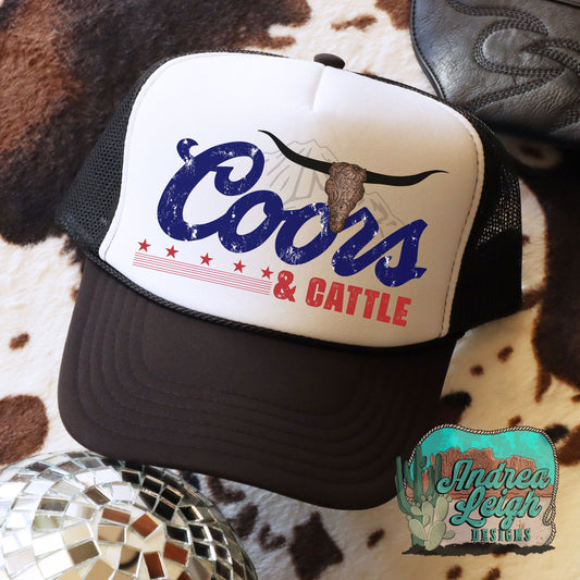 Coors and Cattle Trucker Hat
