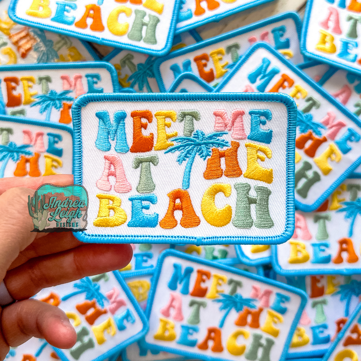 Meet me at the Beach Embroidered Patch