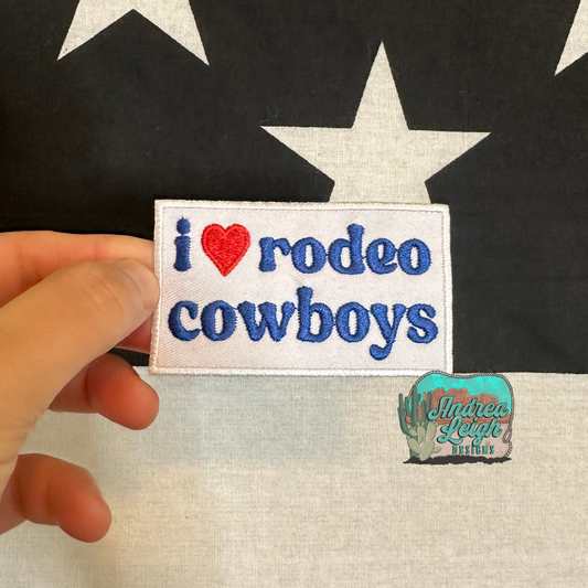 ALD EXCLUSIVE-I Love Rodeo Cowboys Embroidered Patch