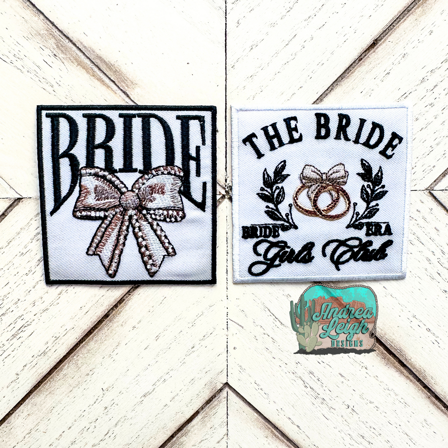ALD EXCLUSIVE- Bride Coquette Bow Embroidered Patch