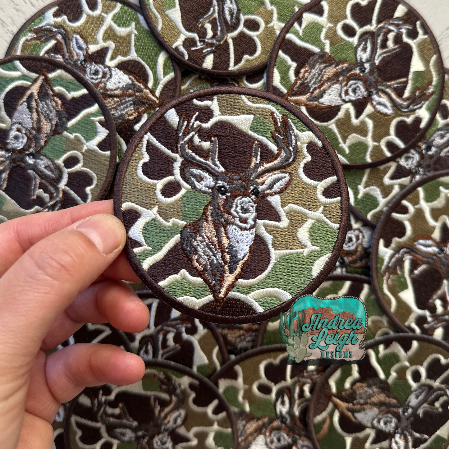 ALD EXCLUSIVE- Camo Deer Embroidered Patch