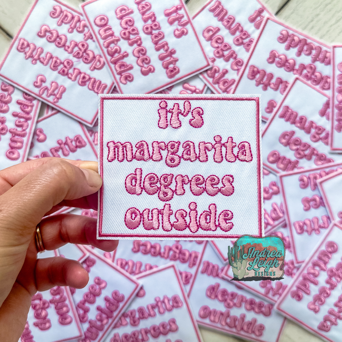 It's Margarita Degrees Outside Embroidered Patch