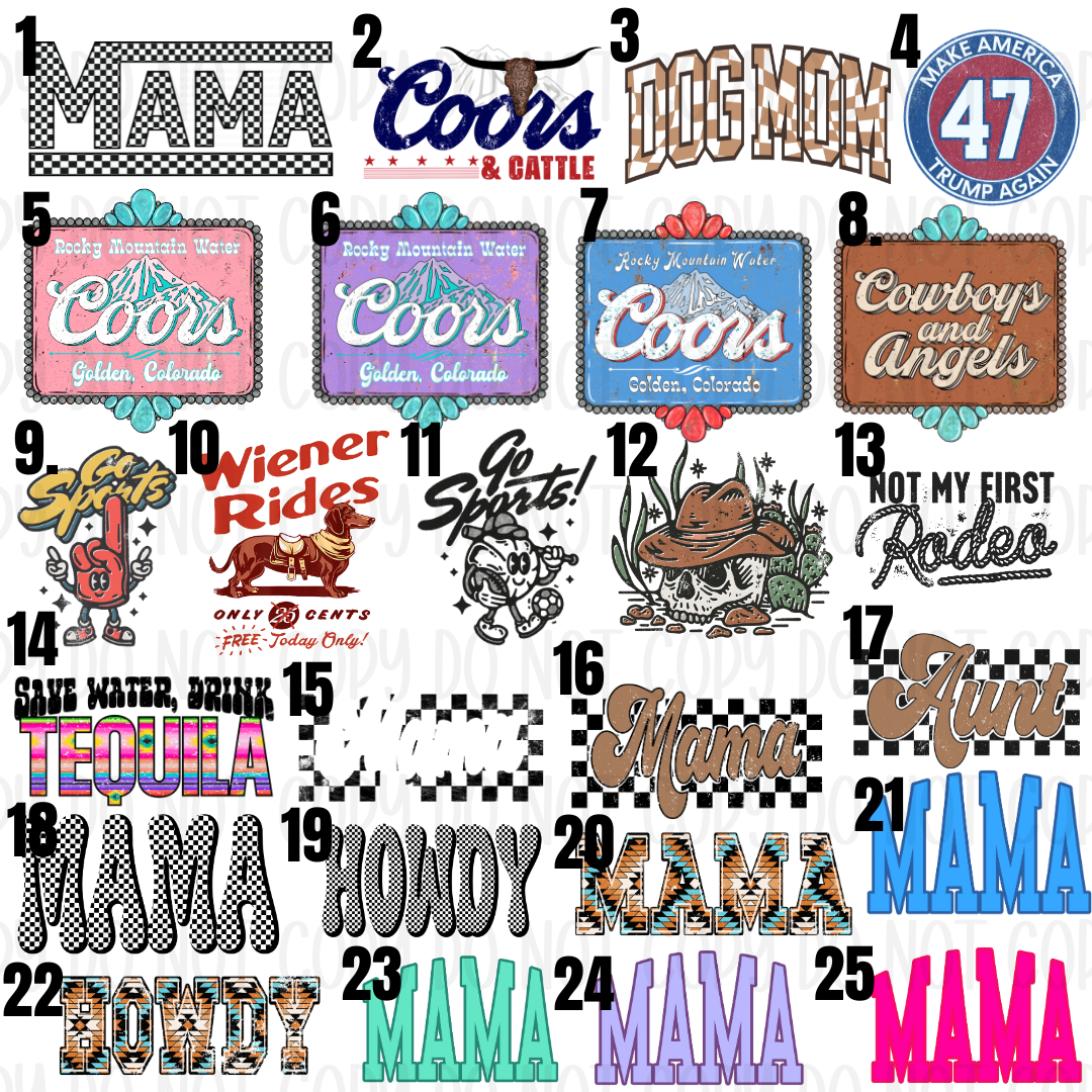DTF Transfers V.4