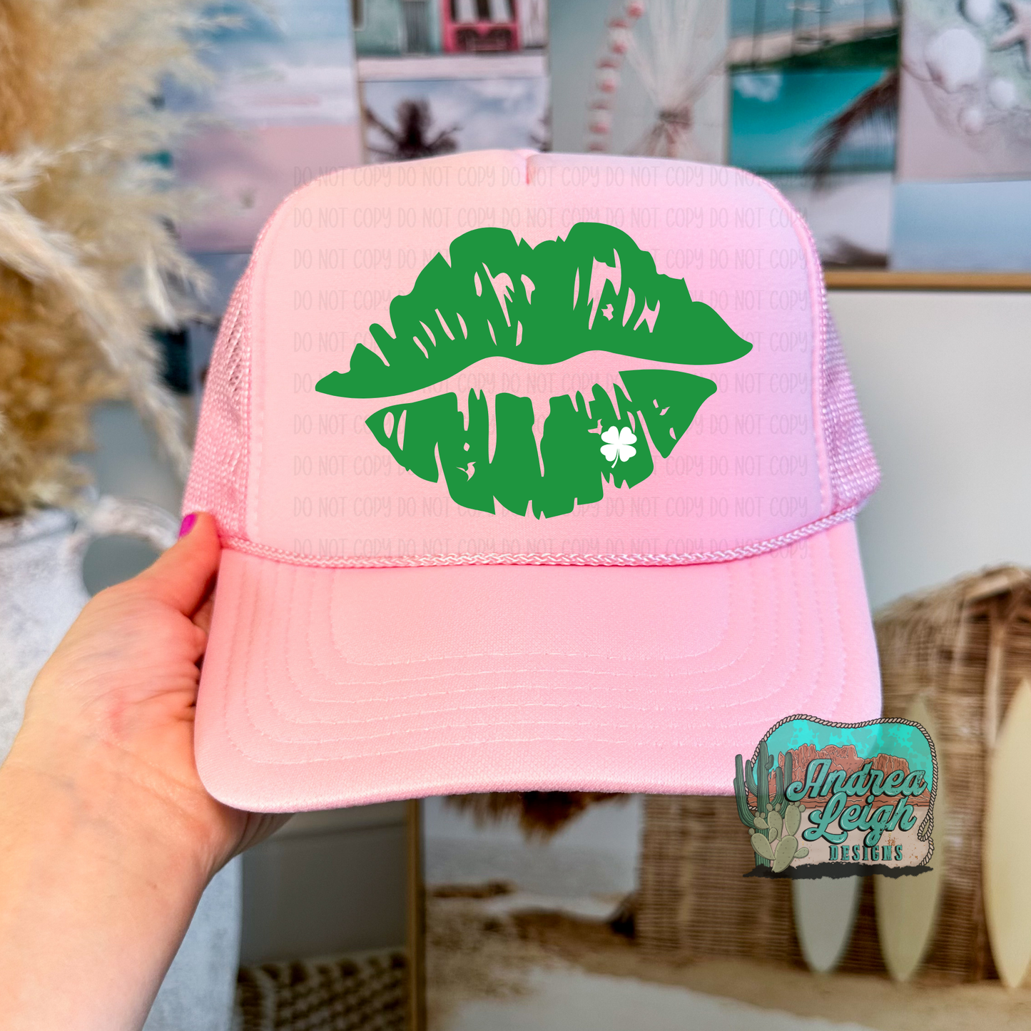 DTF Transfers Clover Lips