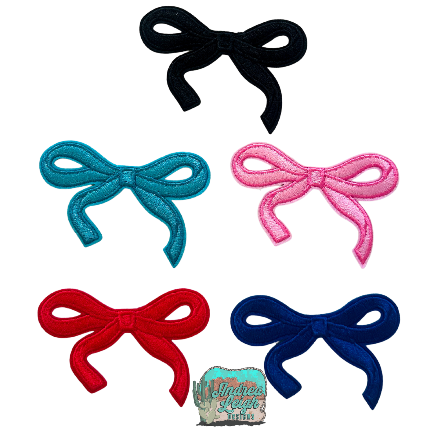 Medium Bows Embroidered Patch