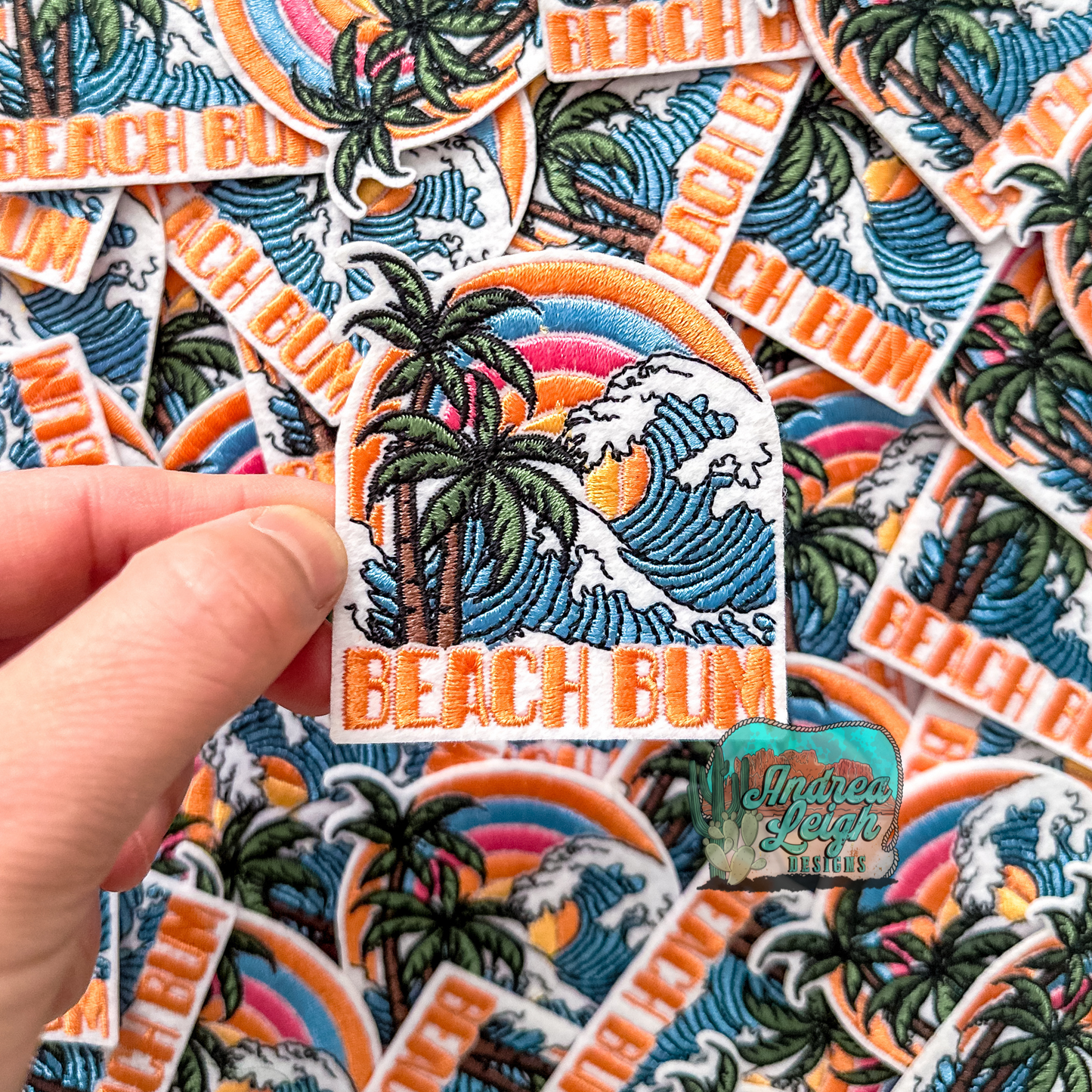 Beach Bum Embroidered Patch