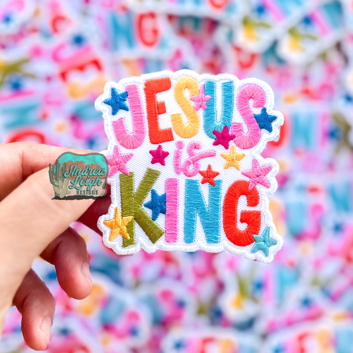 ALD EXCLUSIVE-Jesus is King Embroidered Patch