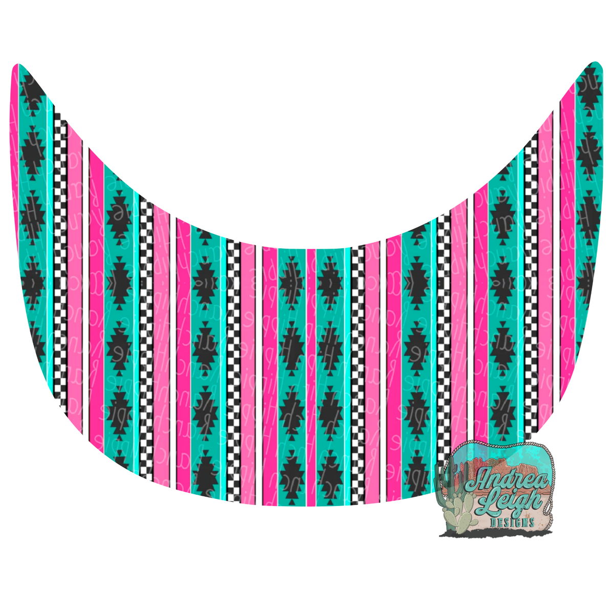 Western Aztec Hat Brim DTF Transfer