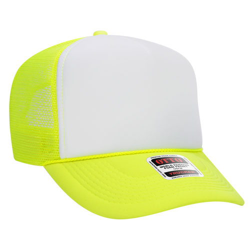 Neon Yellow/White Otto Foam Trucker Hat