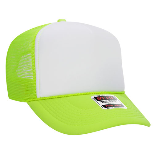 Neon Green/White Otto Foam Trucker Hat