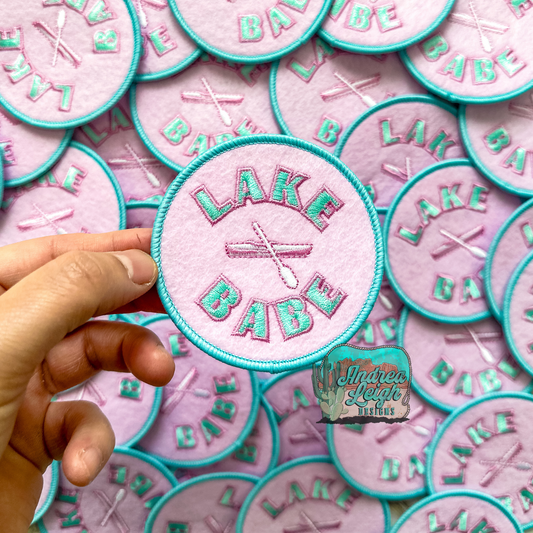 Lake Babe Embroidered Patch