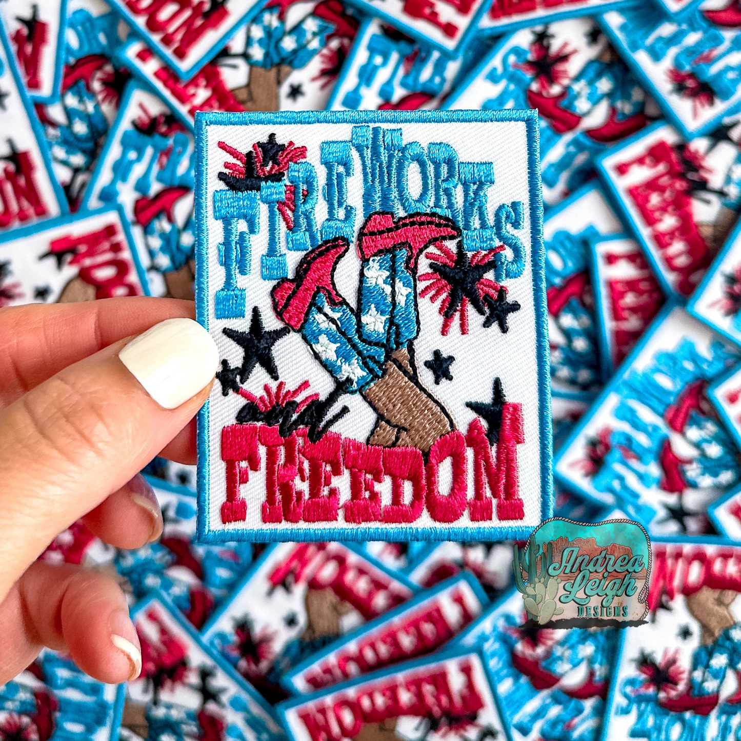 ALD EXCLUSIVE- Fireworks and Freedom Embroidered Patch