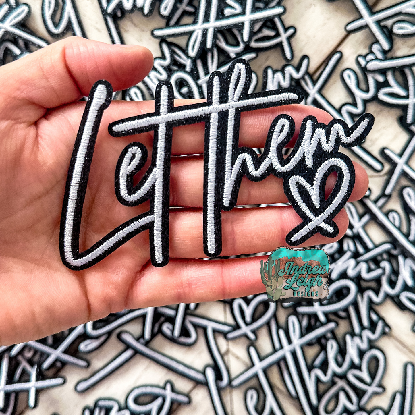 Let Them Glitter Embroidered Patch