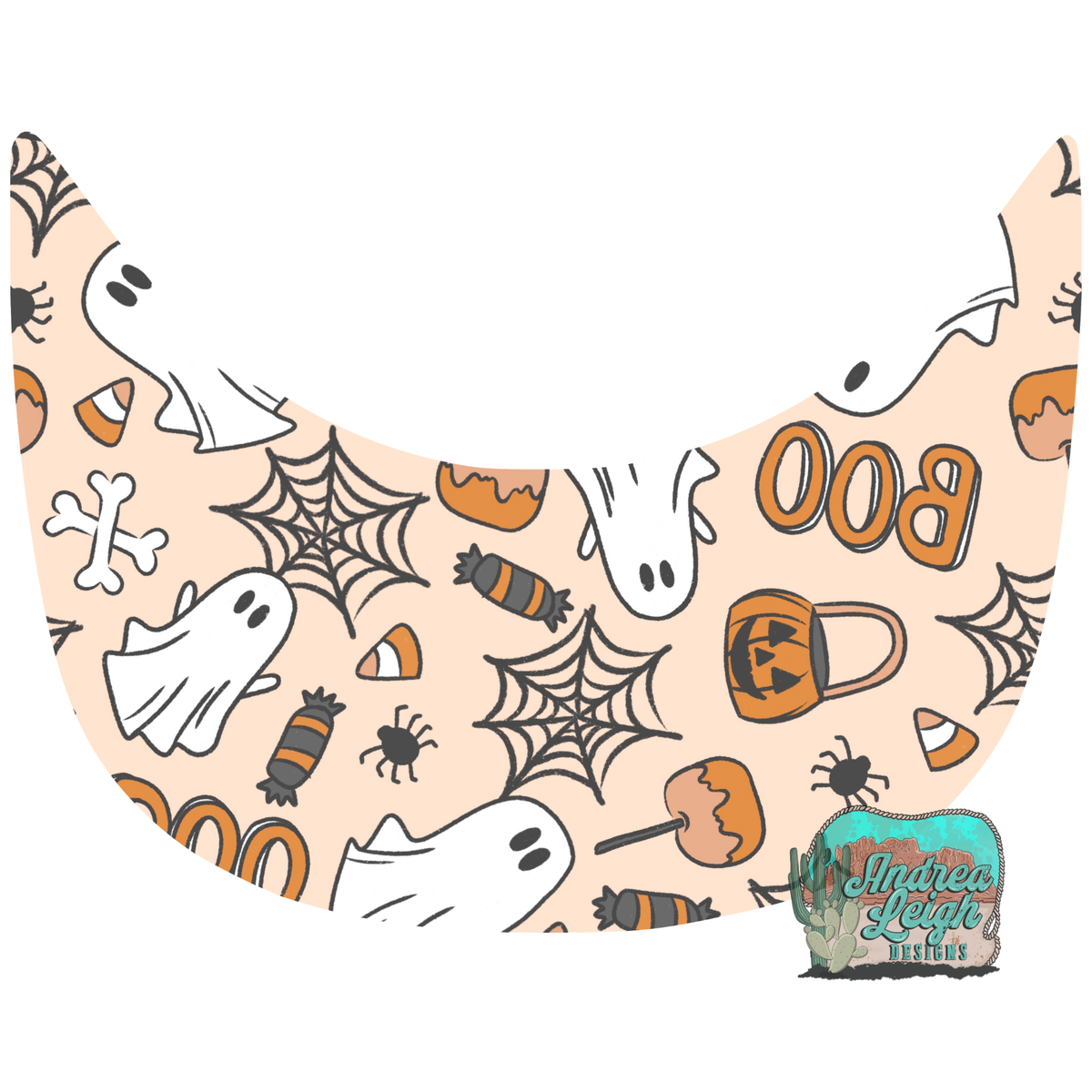 Halloween Beige Hat Brim DTF Transfer