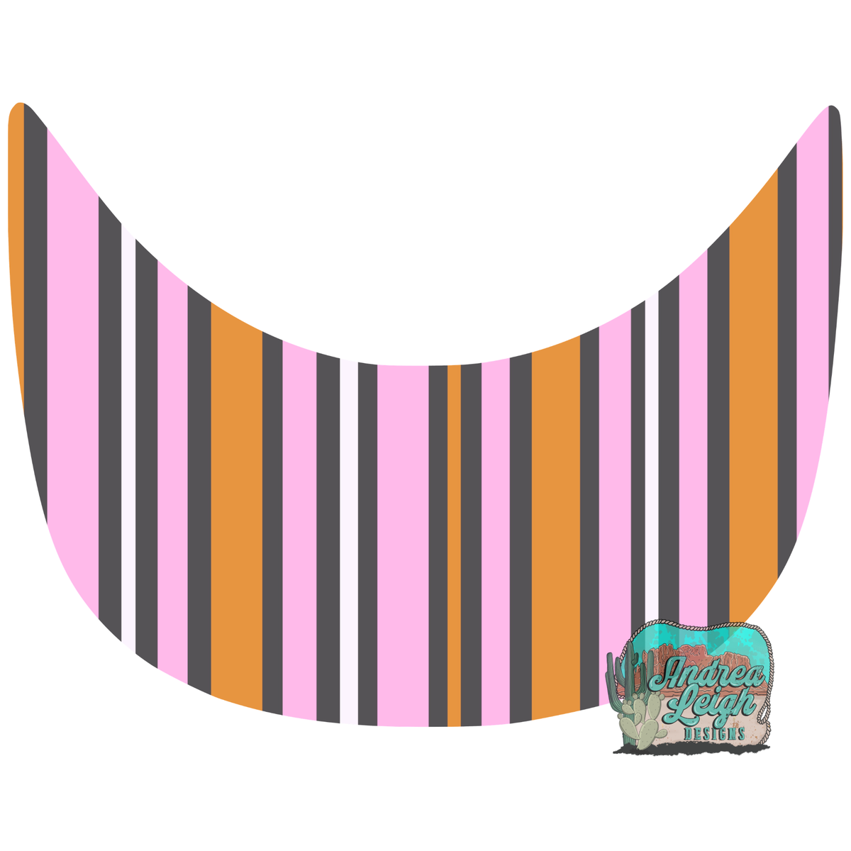 Halloween Stripes Hat Brim DTF Transfer