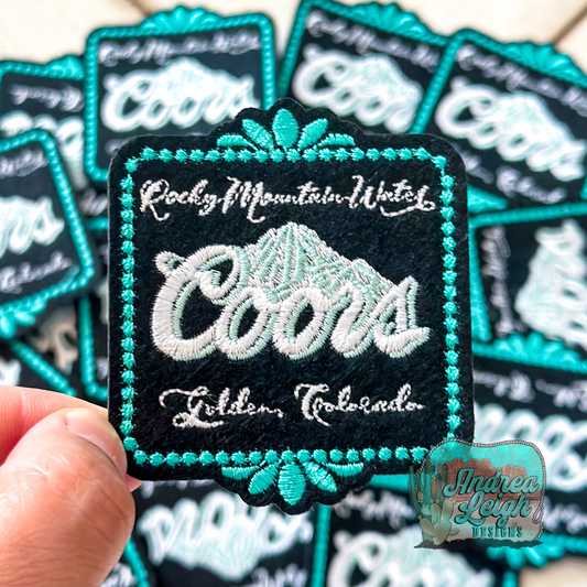 Coors Turquoise Embroidered Patch