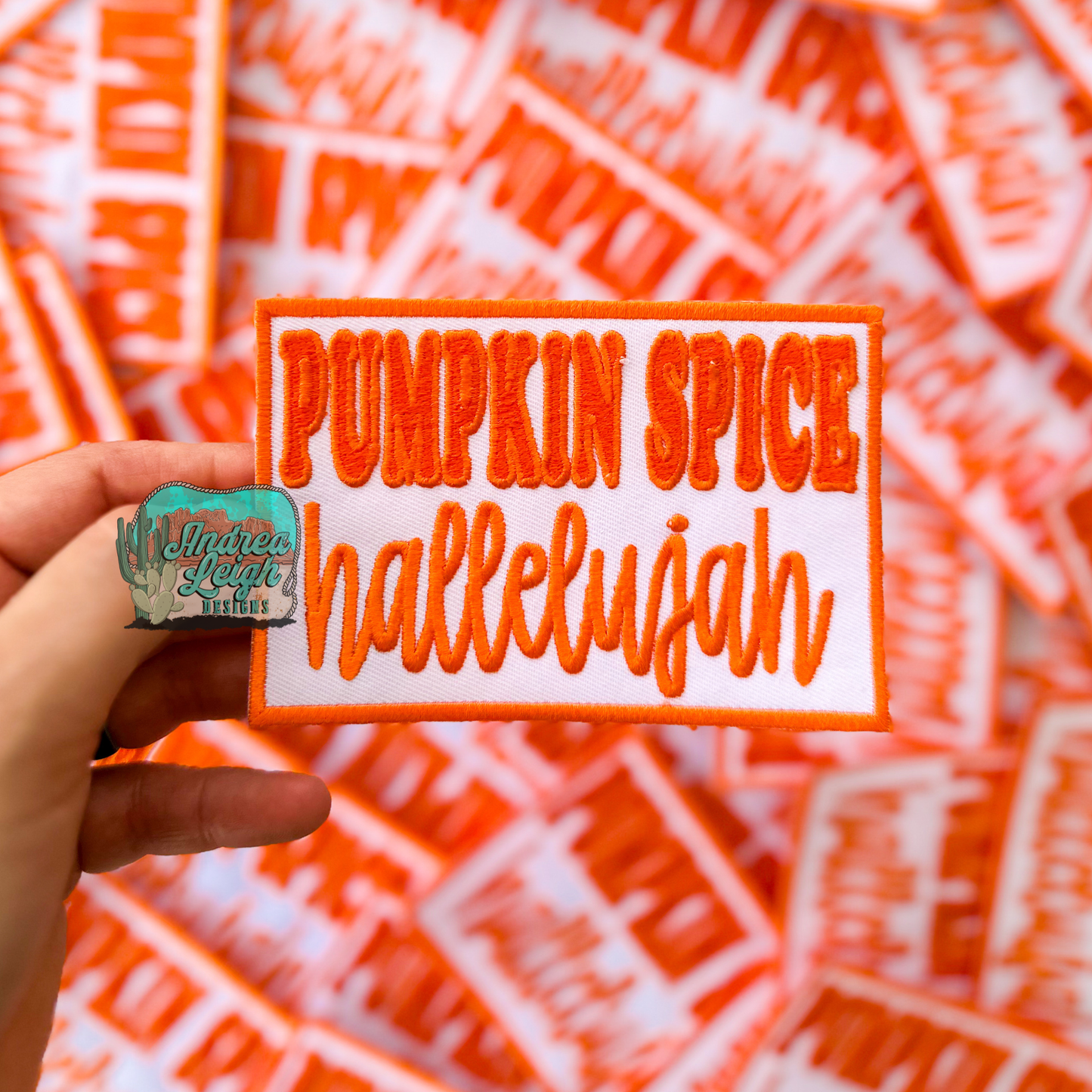 ALD EXCLUSIVE-Pumpkin Spice Hallelujah Embroidered Patch