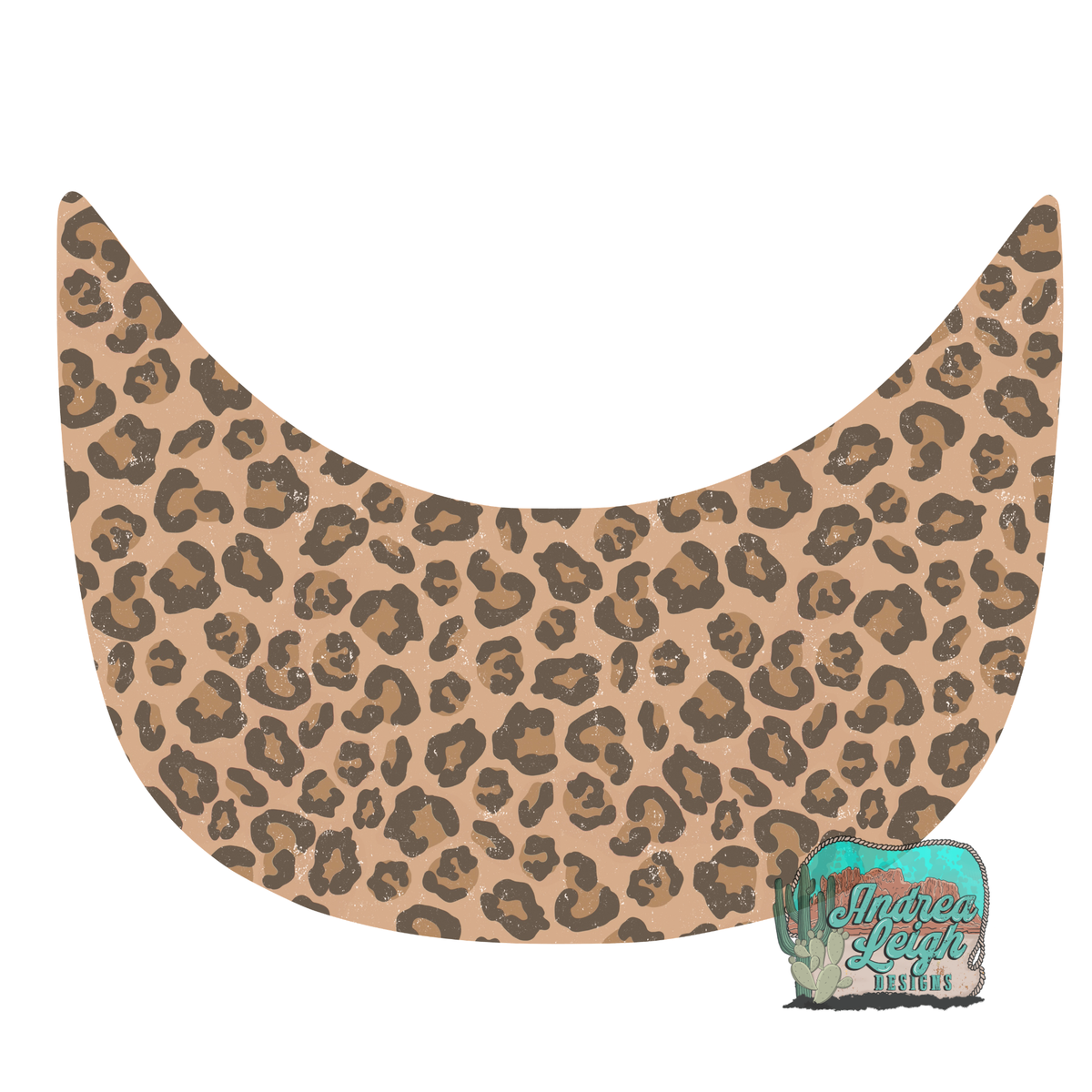 Lighter Leopard Print Hat Brim DTF Transfer