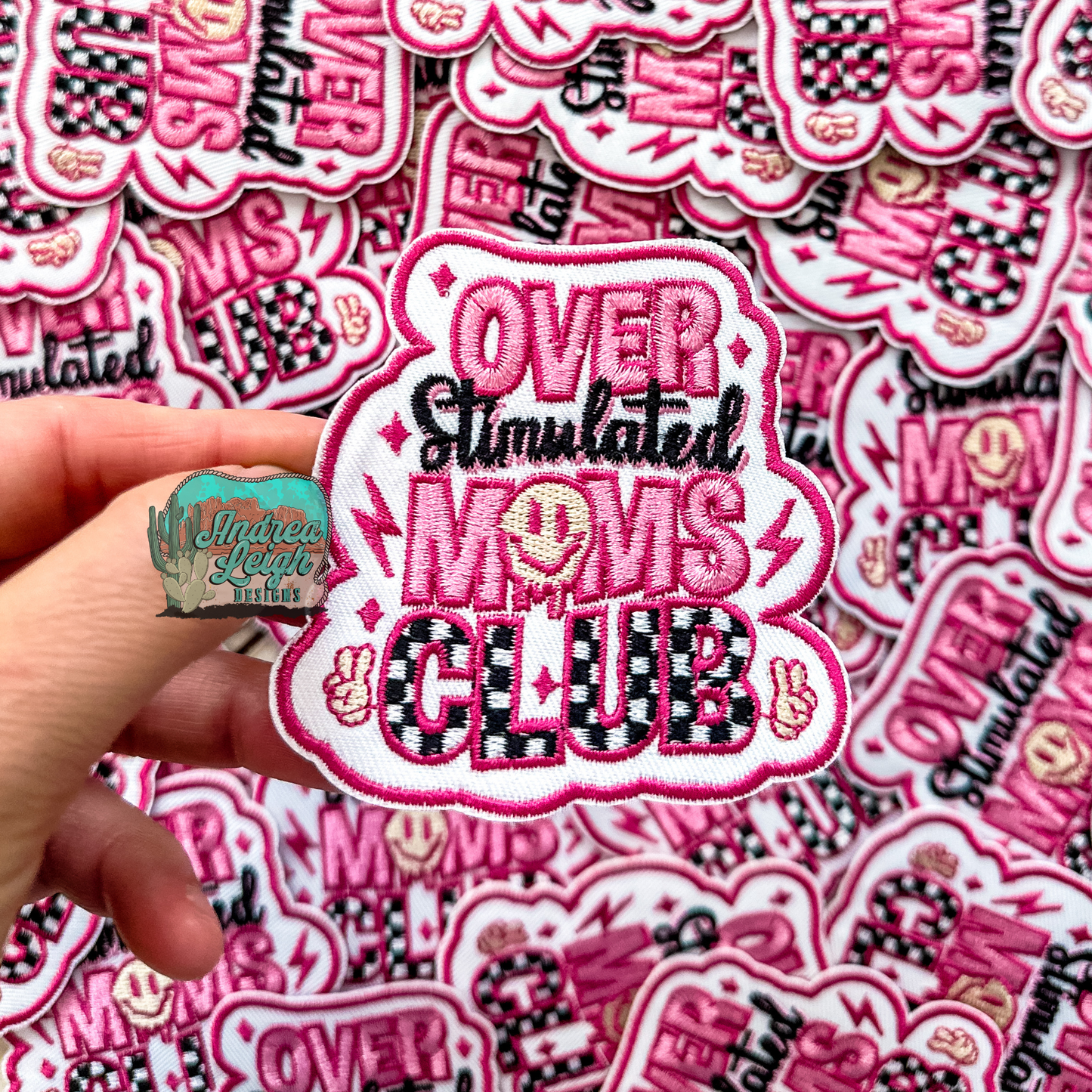 Overstimulated Moms Club Embroidered Patch