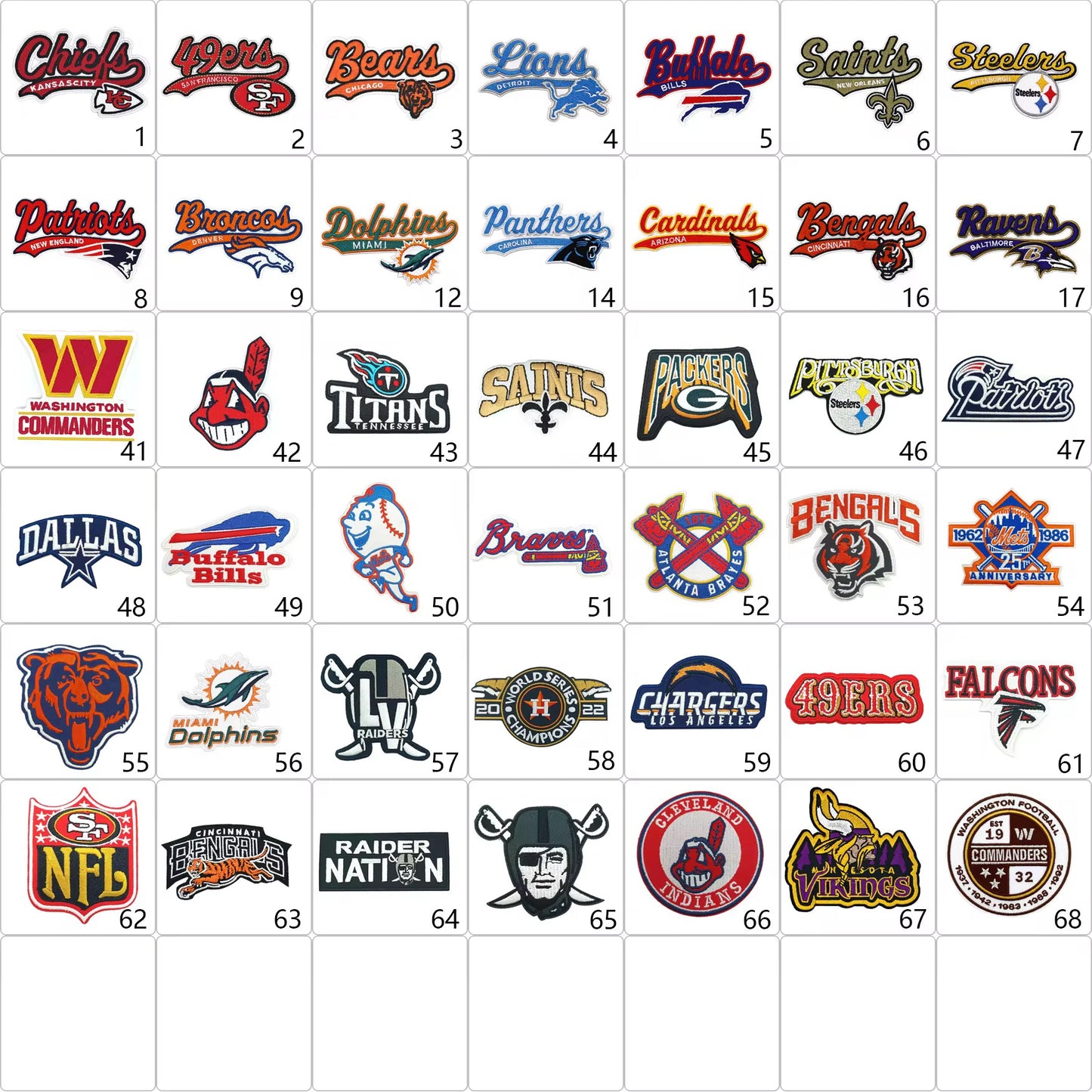 Football and Baseball 2 Embroidered Patch