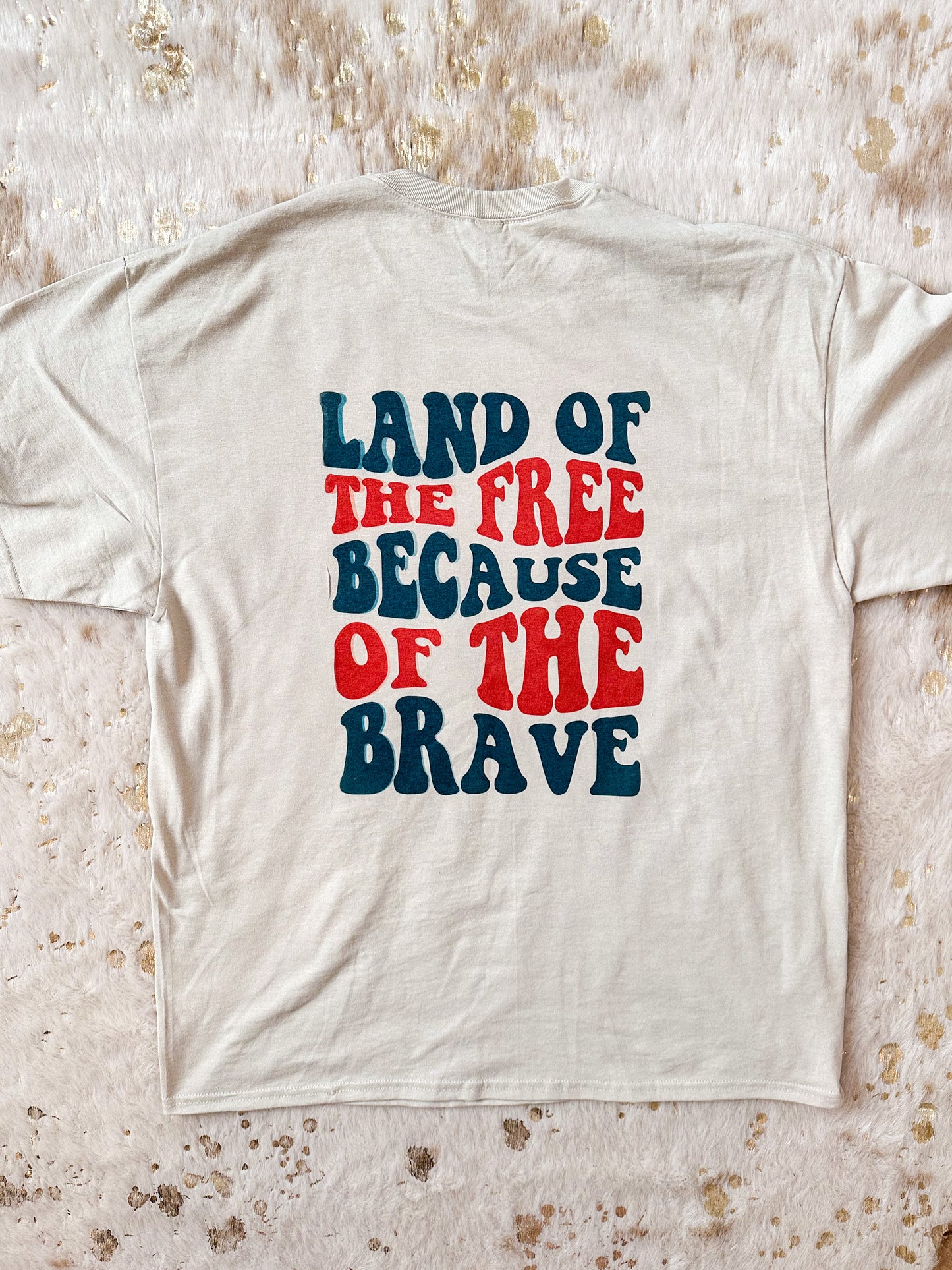 Discounted Land of the Free shirt