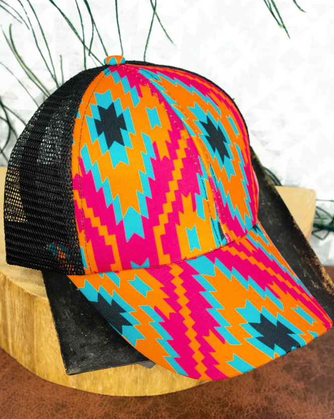 Flagstaff Flames Mesh Ponytail Cap