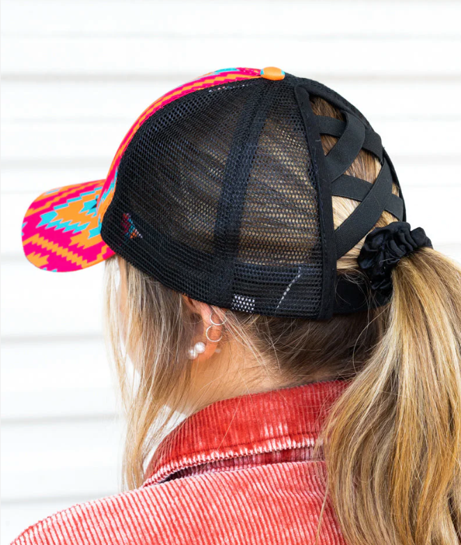 Flagstaff Flames Mesh Ponytail Cap