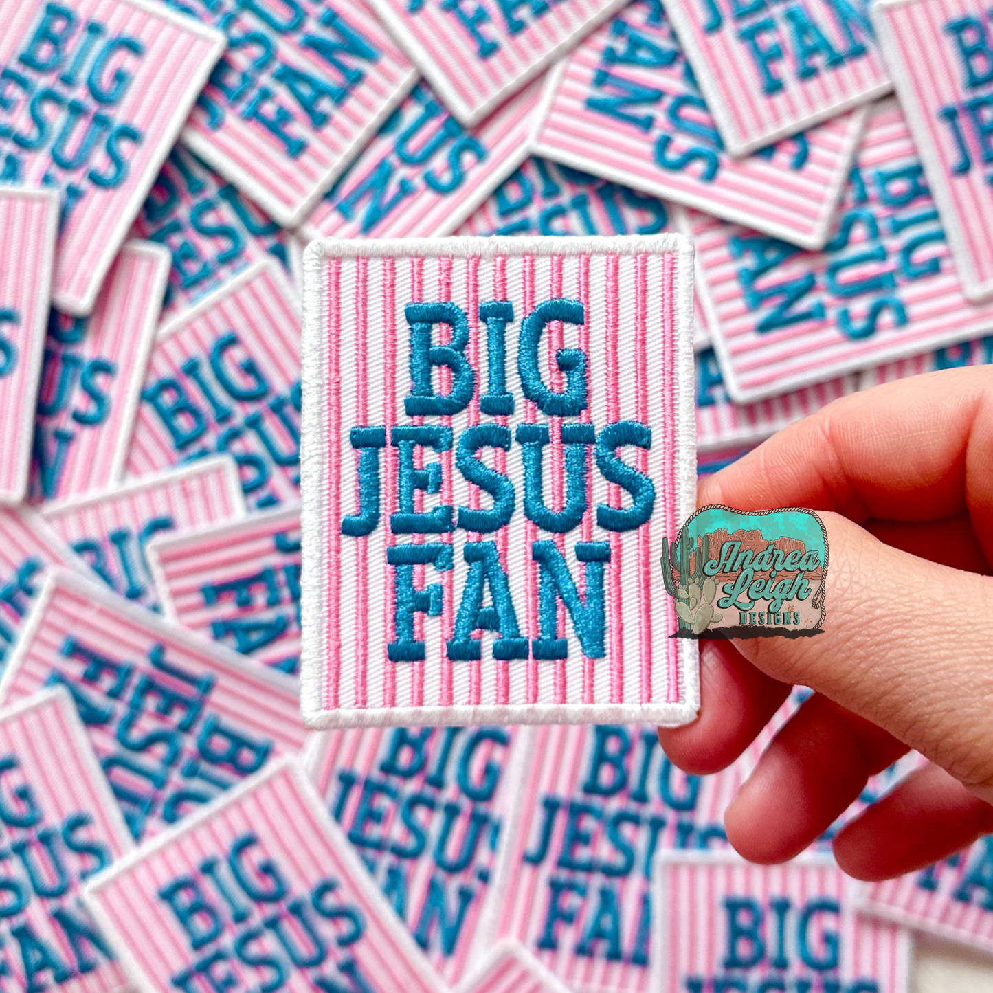 ALD EXCLUSIVE- Big Jesus Fan Embroidered Patch