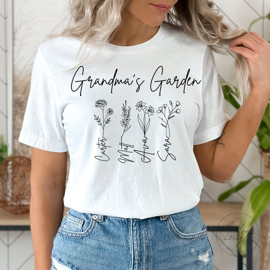 Grandma's Garden Custom Birth Month