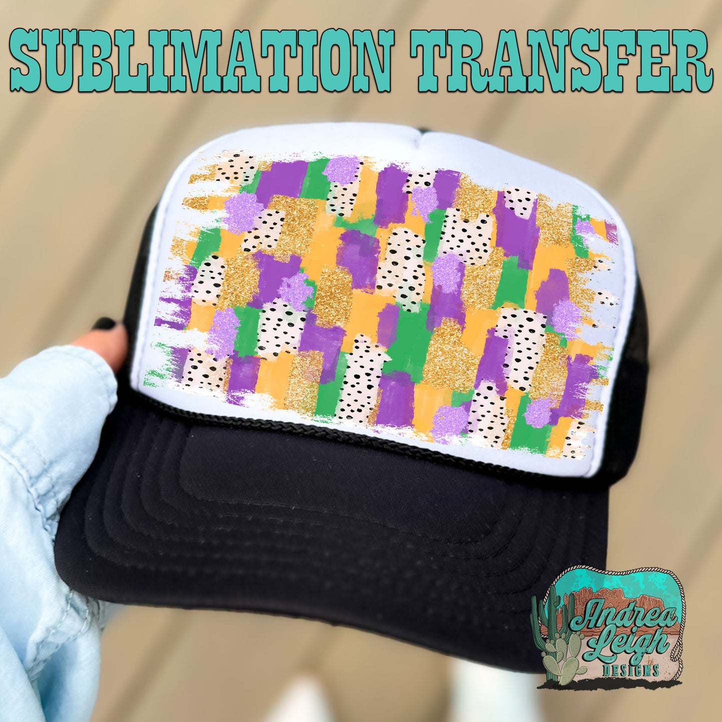 Mardi Gras Sublimation Transfer