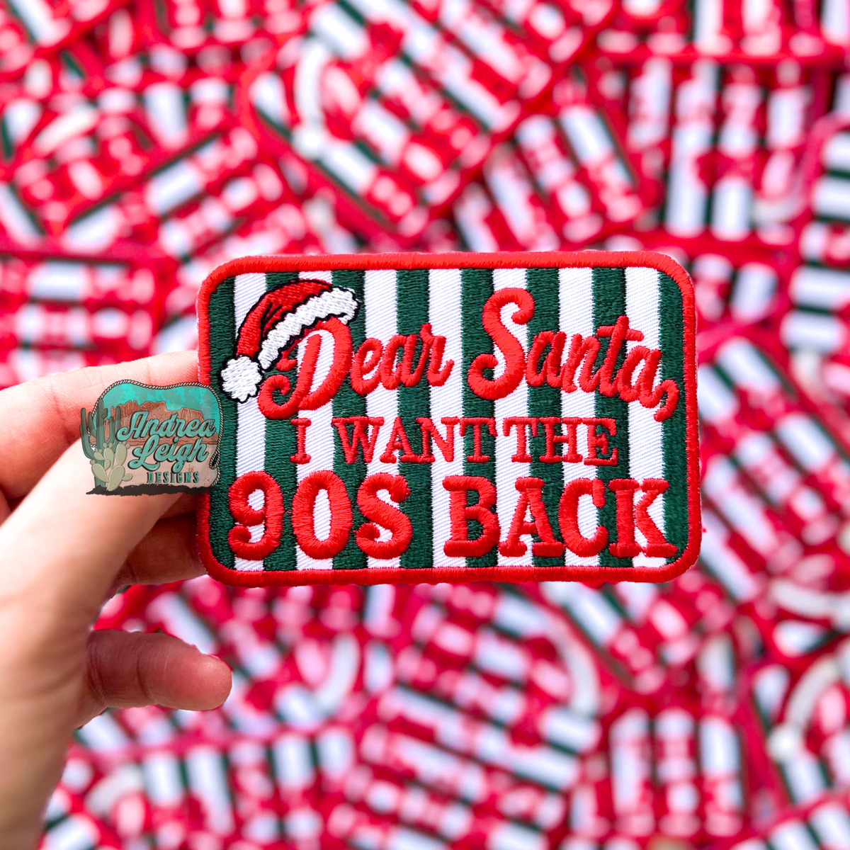 ALD EXCLUSIVE-Dear Santa, I want the 90s Back Embroidered Patch