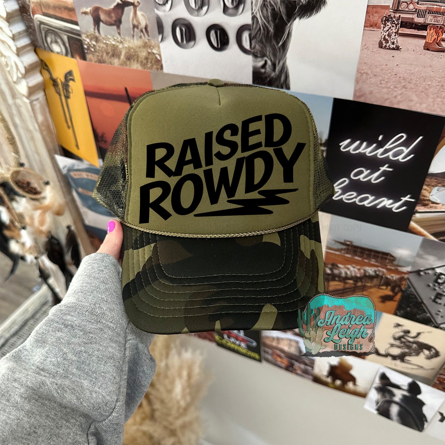 DTF Transfers Raised Rowdy