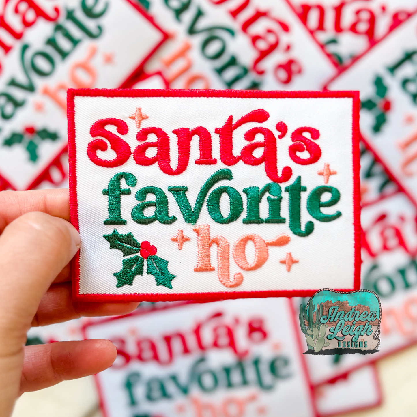 Santa's Favorite Ho Embroidered Patch