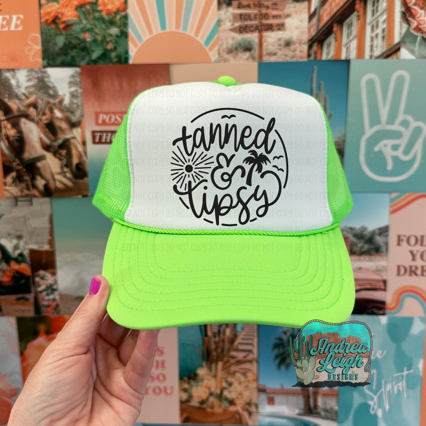 DTF Transfers Tanned and Tipsy