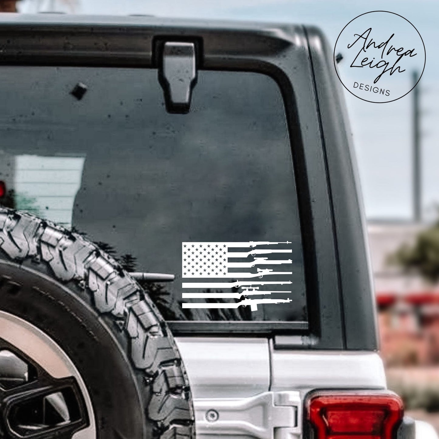 2nd Amendment American Flag Decal