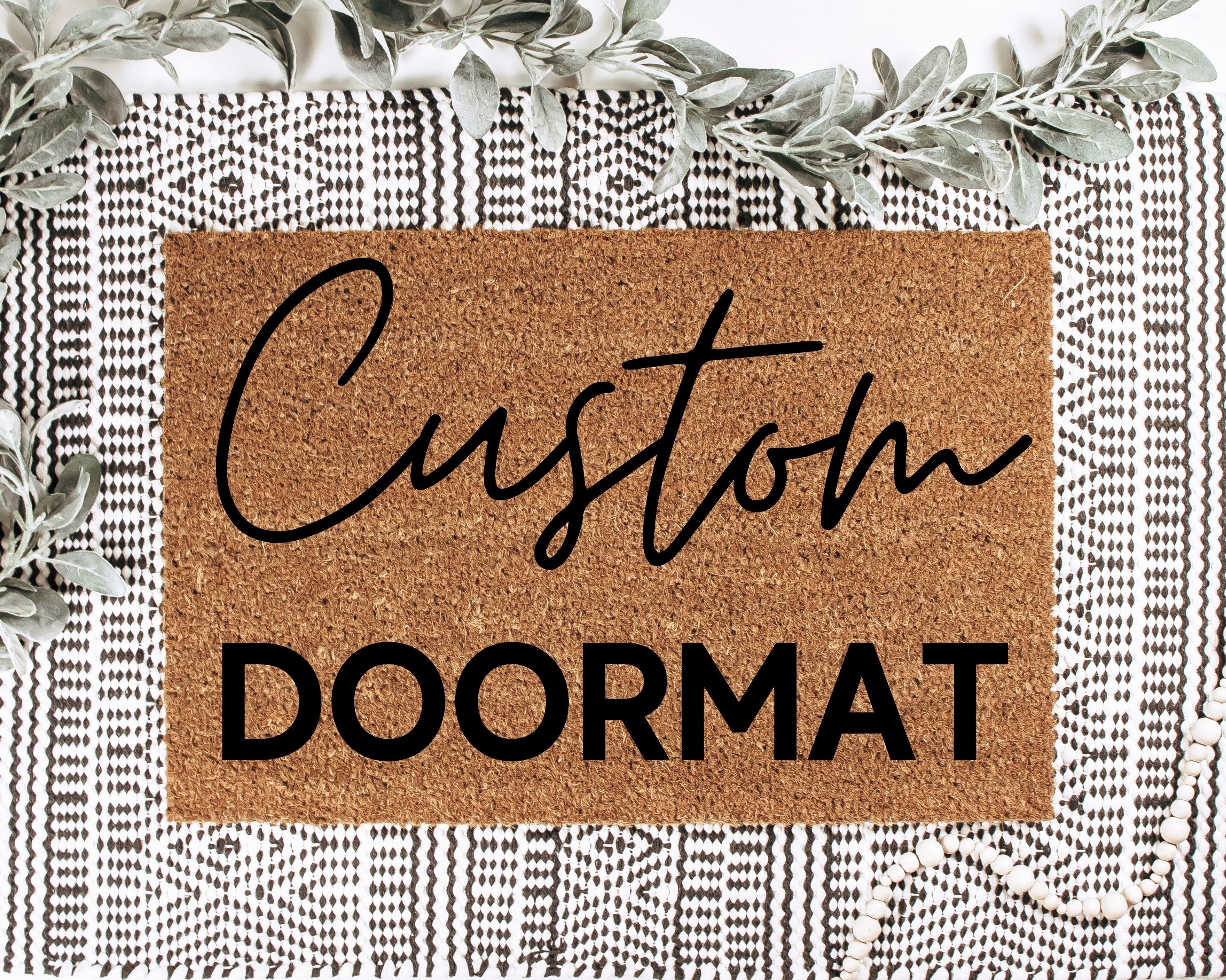 Large Door Mat, 24 X 36 Inch Welcome Mat, Custom Double Doormat,  Personalized Doormat, Custom Last Name Doormat, Housewarming Door Mat 