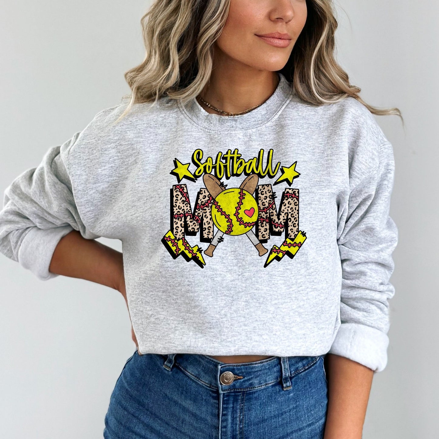 Retro Softball Mama Sweatshirt