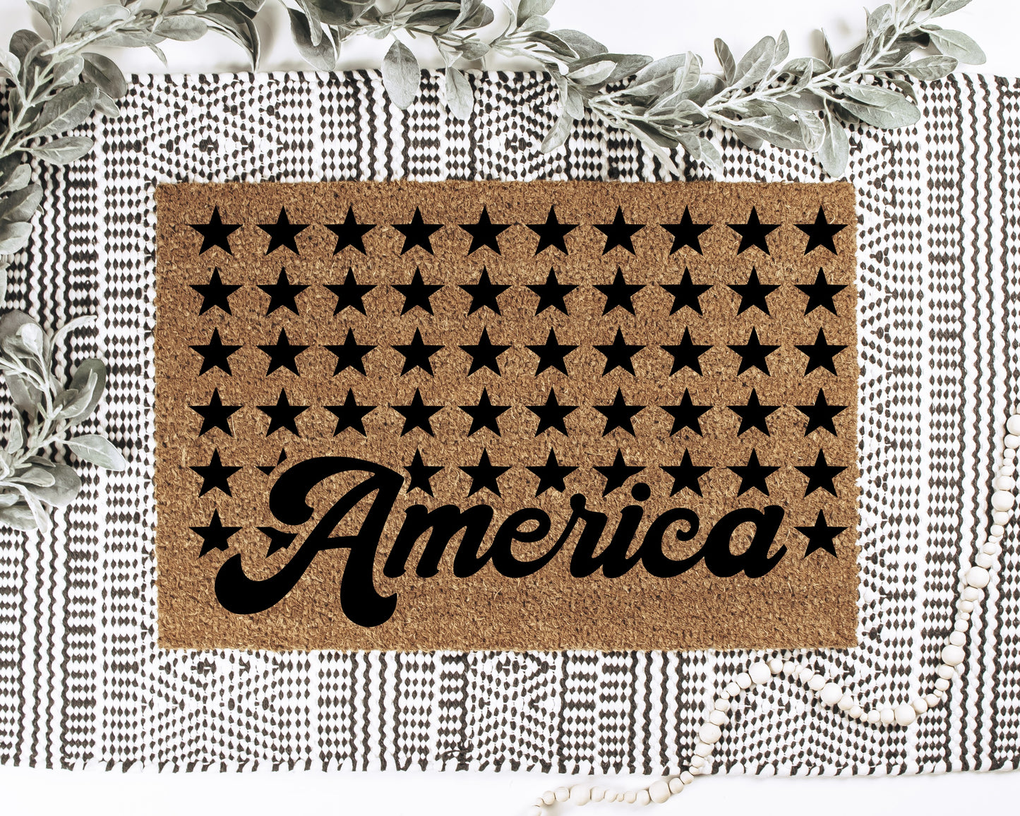 America Flag Doormat