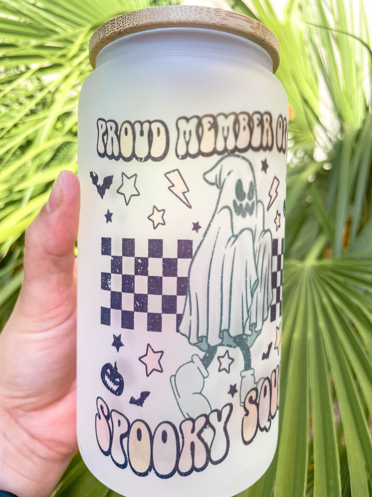 Discounted Proud Member of Spooky Squad Sublimation Glass Can