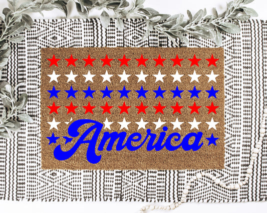 America Flag Doormat