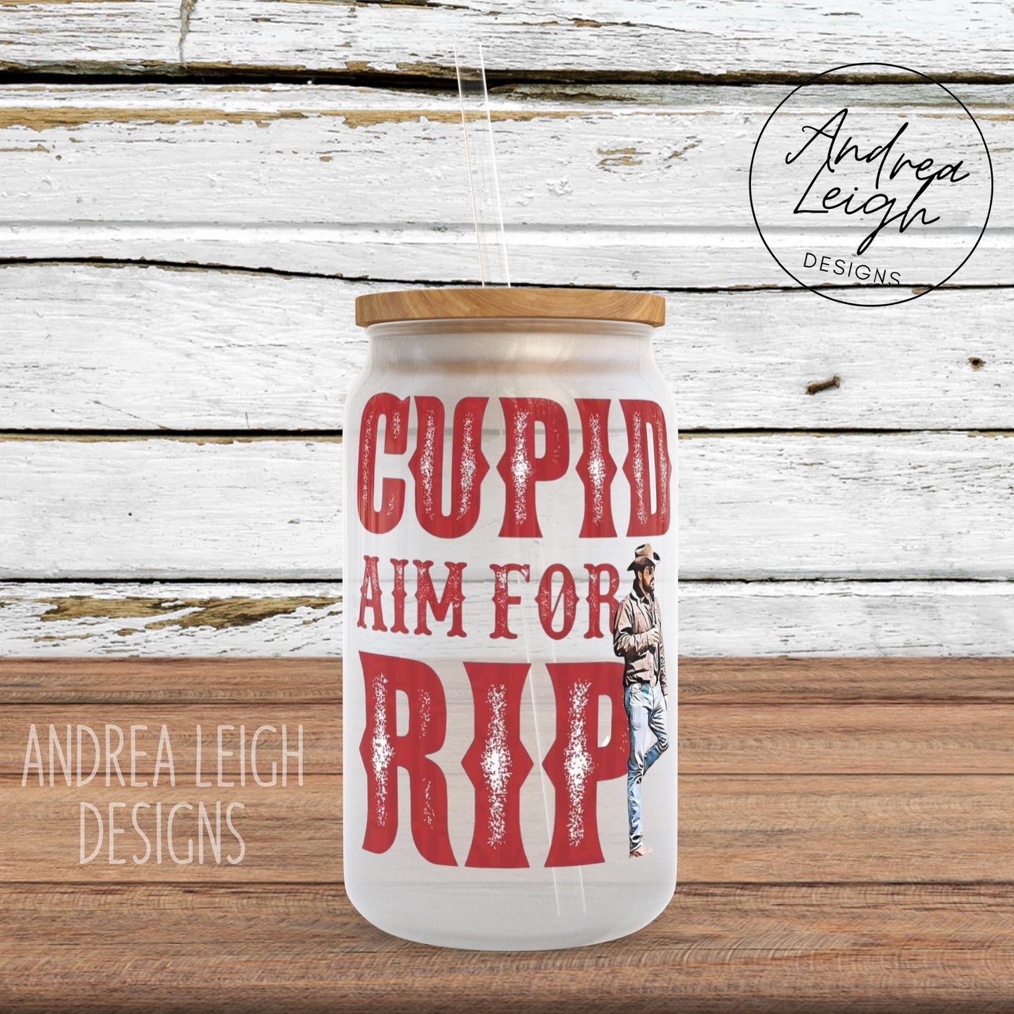 Cupid Aim for Rip Glass Can
