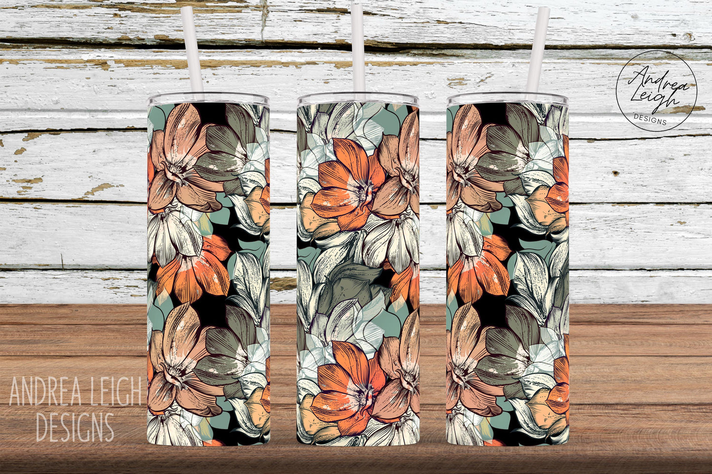 Boho Flower Tumbler