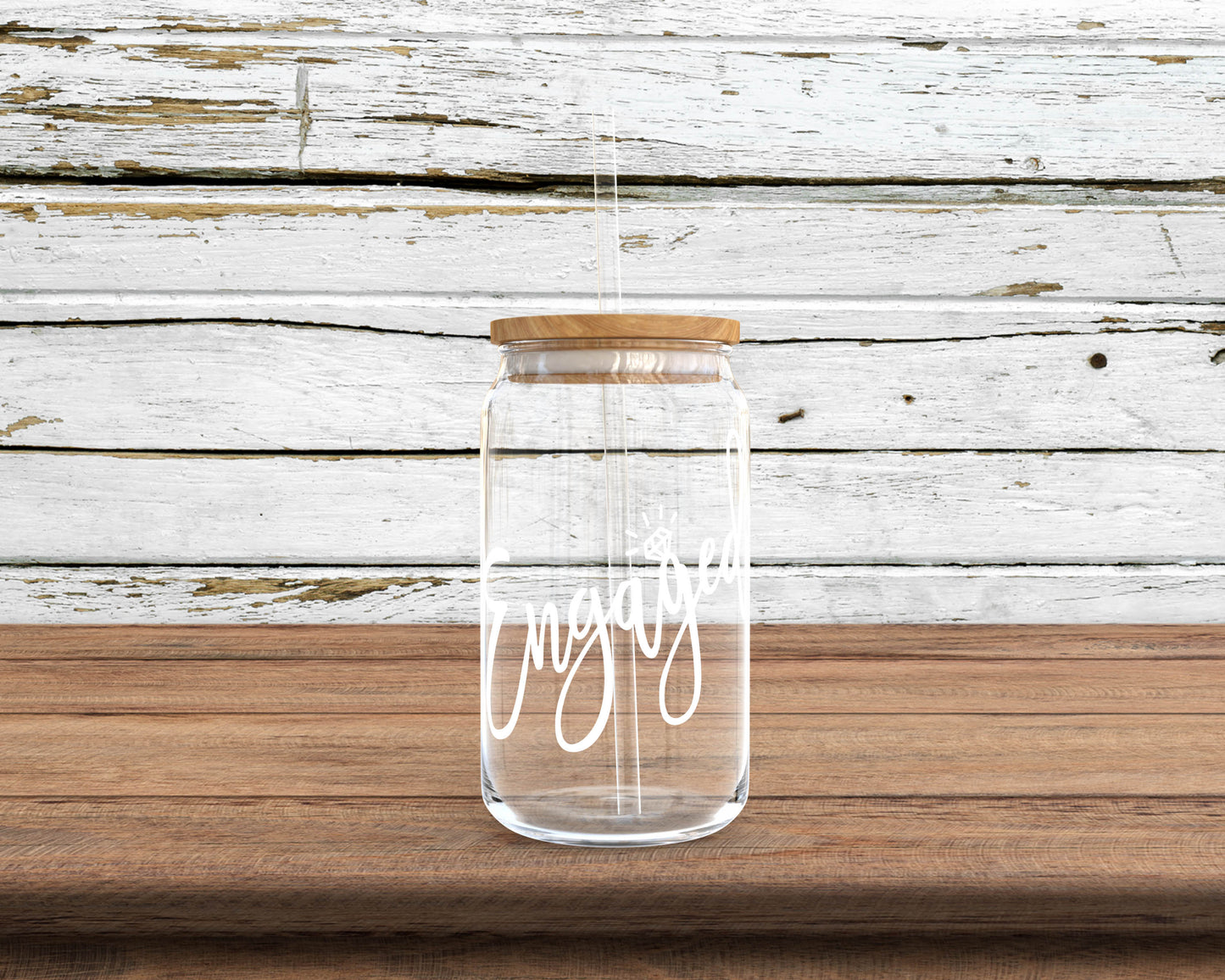 Engaged Glass Can
