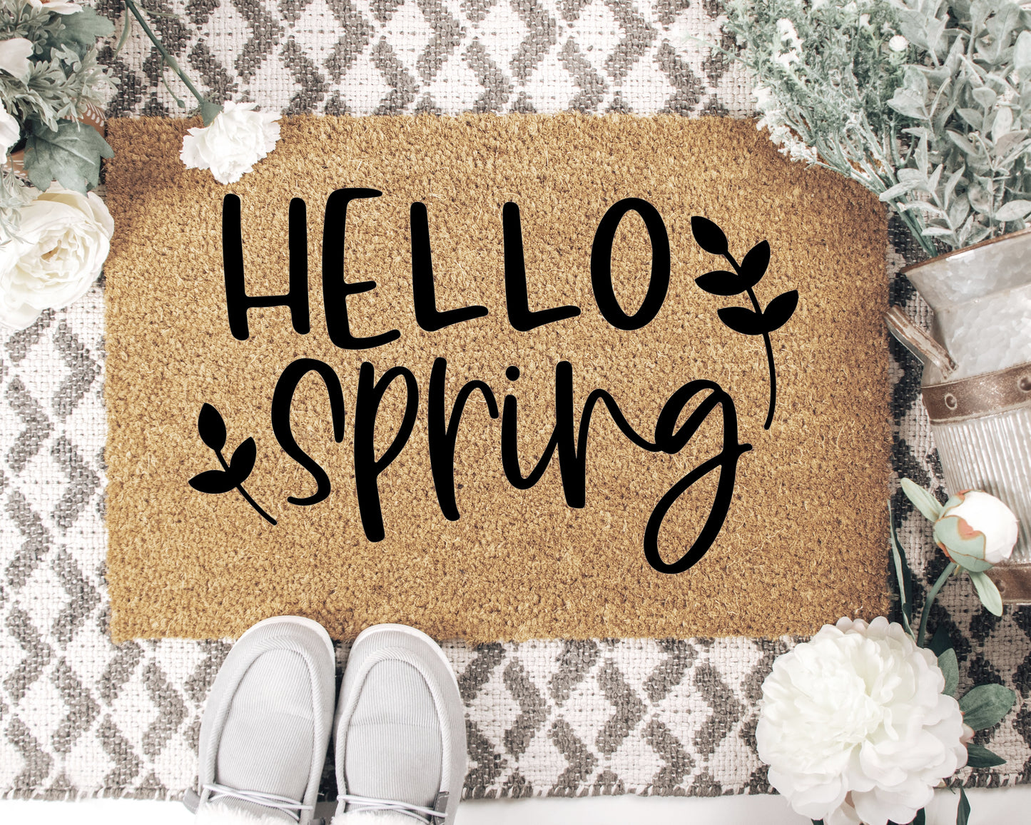 Hello Spring Doormat