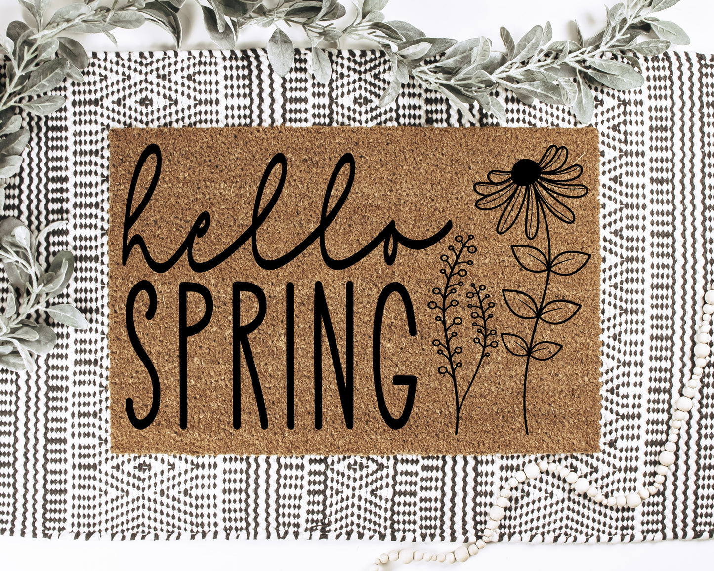 Hello Spring Doormat