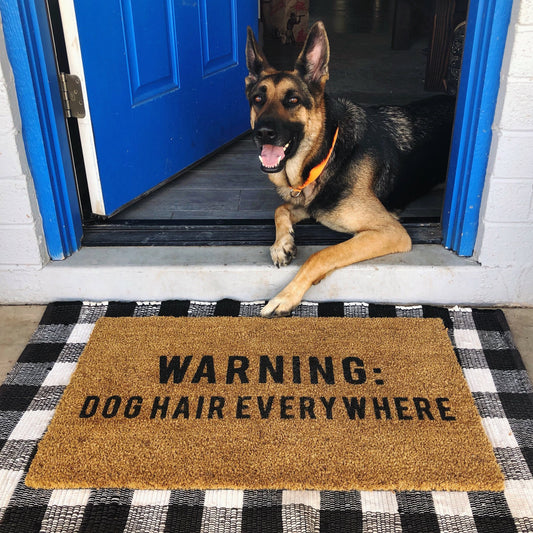 Warning Dog Hair Everywhere Doormat